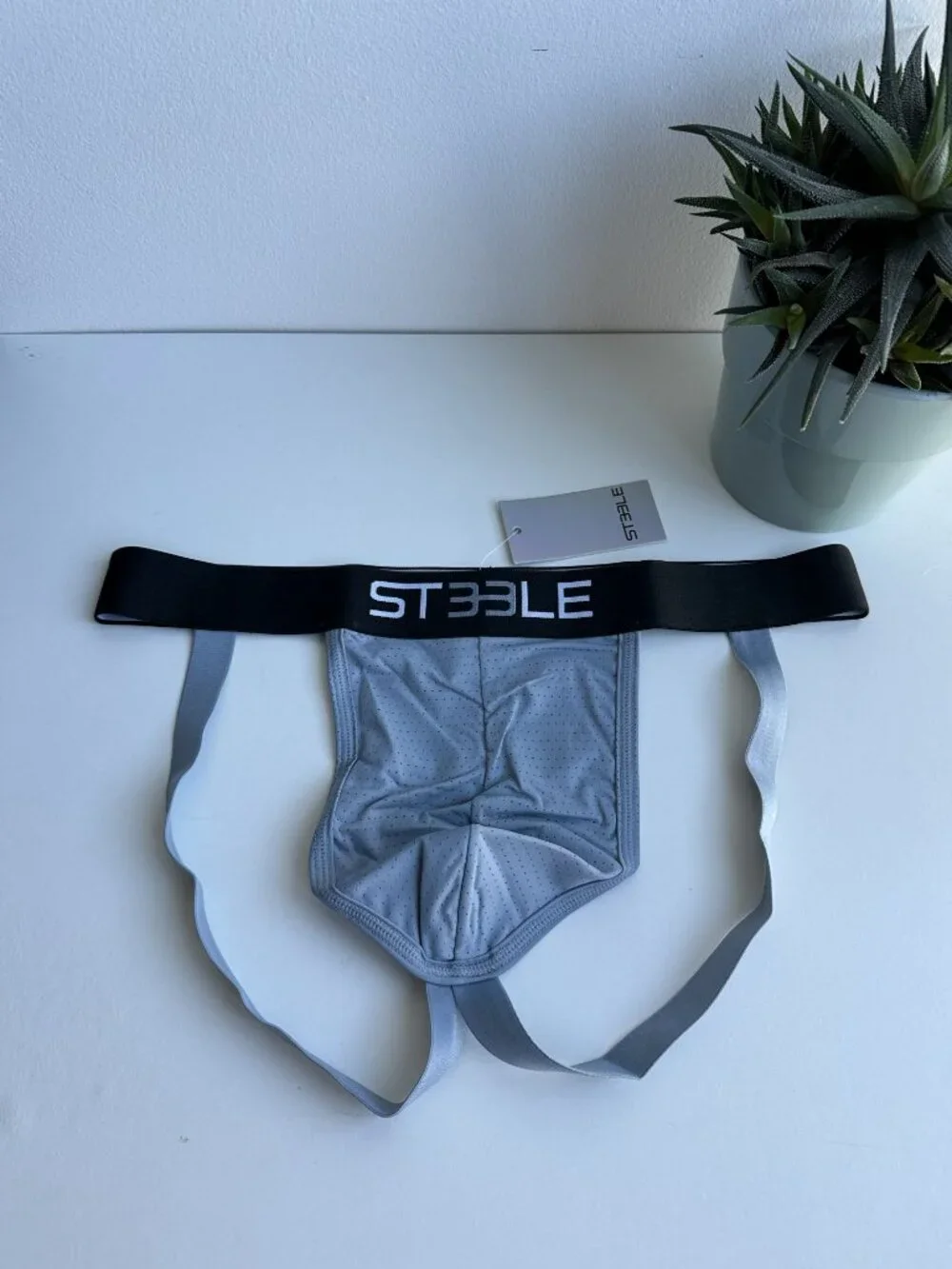 ST33LE - Low Rise Jockstrap - Silver Gray (M)